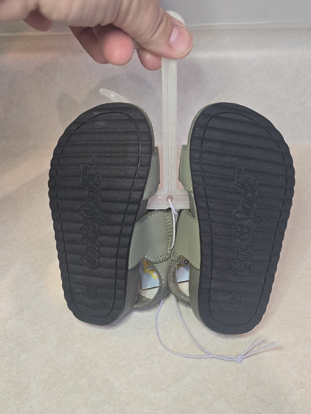 Cat & Jack Dark Green Velcro Sandals - "Kody" - Picture 3 of 3